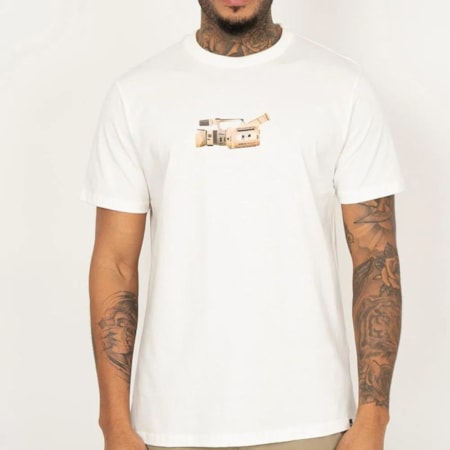 Camiseta Dc Shoes Hand Cam Snow White 