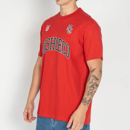 Camiseta dc Shoes Hoops Vermelho