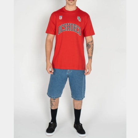 Camiseta dc Shoes Hoops Vermelho