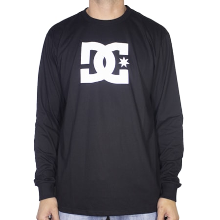 Camiseta Dc Shoes M/l Star Black