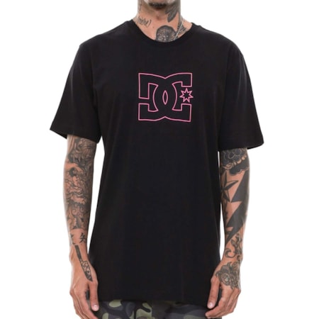 Camiseta Dc Shoes Outline Star Preto
