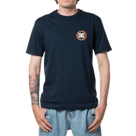 Camiseta Dc Shoes Quality Control Azul Marinho 