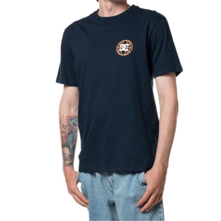 Camiseta Dc Shoes Quality Control Azul Marinho 