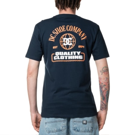 Camiseta Dc Shoes Quality Control Azul Marinho 