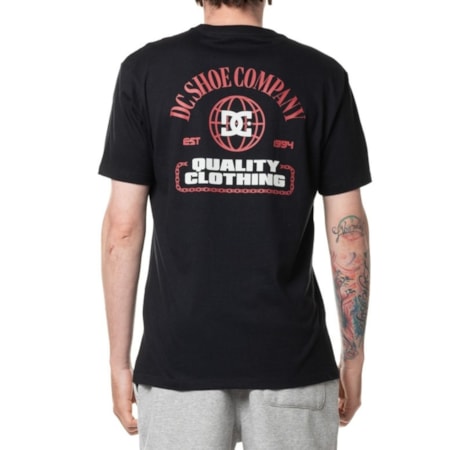 Camiseta Dc Shoes Quality Control Preta 