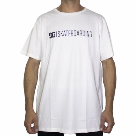 Camiseta Dc Shoes Slim Skateboard White