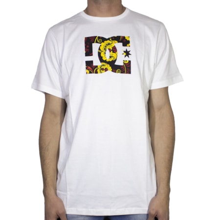 Camiseta Dc Shoes Slim Star Print Branca