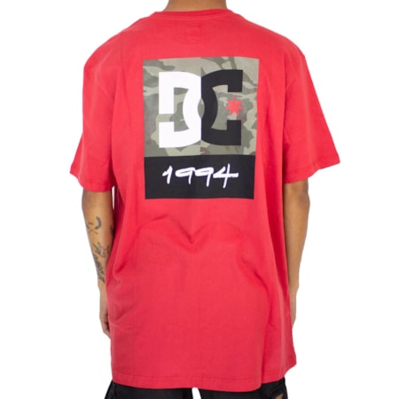 Camiseta Dc Shoes Split Star Vermelho