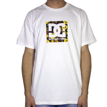 Camiseta Dc Shoes Square Star 2 Branca 