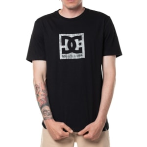 Camiseta Dc Shoes Square Star Concrete Preto