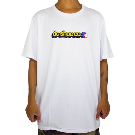 Camiseta Dc Shoes Stacked Star Branco