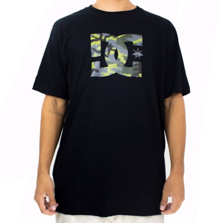 Camiseta Dc Shoes Star Camo Fill 2 Preto