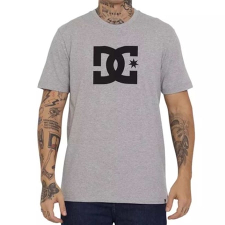 Camiseta Dc Shoes Star Cinza Mescla