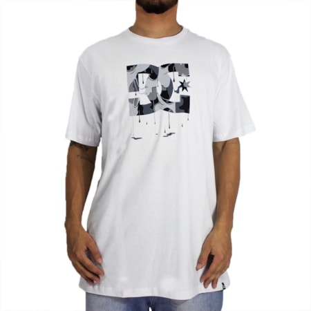 Camiseta Dc Shoes Star Drip Drop Branco