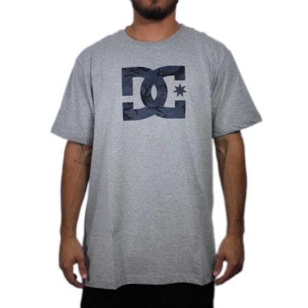 Camiseta Dc Shoes Star Fill Cinza Petroleo