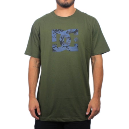 Camiseta Dc Shoes Star Fill Verde Musgo