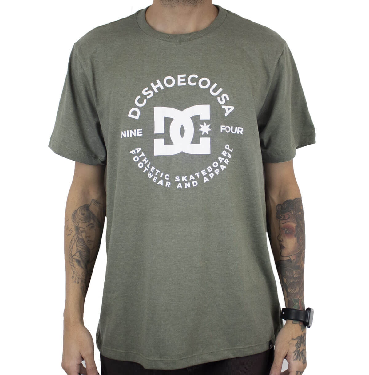 tenis dc verde militar