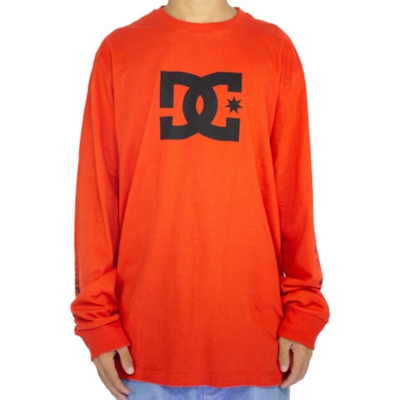 Camiseta Dc Shoes Star Sleeve Vermelho