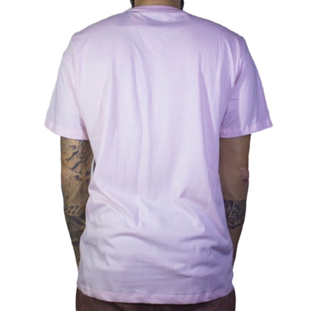 Camiseta Dc Shoes Tounguestar Rosa Claro 