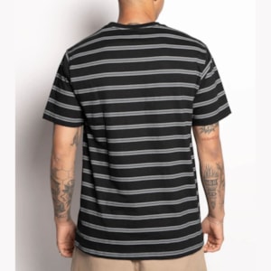 Camiseta Dc Shoes Up State Stripe Two Black