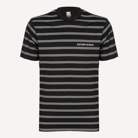 Camiseta Dc Shoes Up State Stripe Two Black