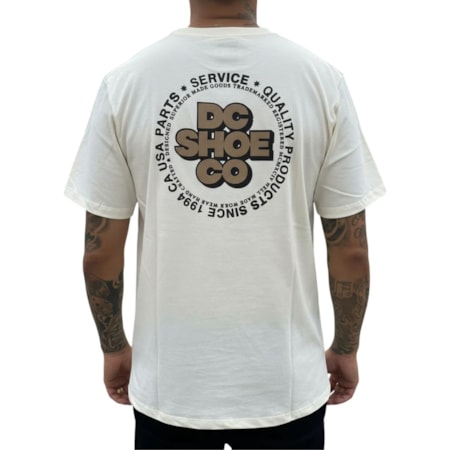 Camiseta Dc Shoes Work Circle Snow White