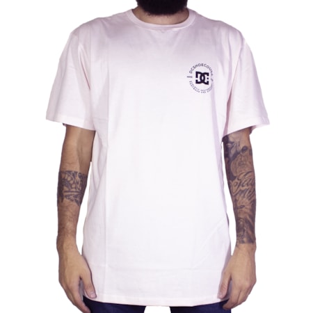 Camiseta Dc Shoes Work Rosa Claro