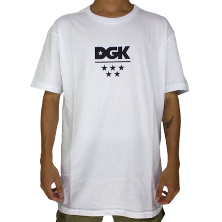 Camiseta Dgk All Star Branco V21DGC55