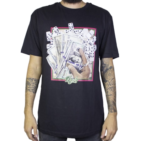 Camiseta Dgk Bones Ptm-1423 Preta