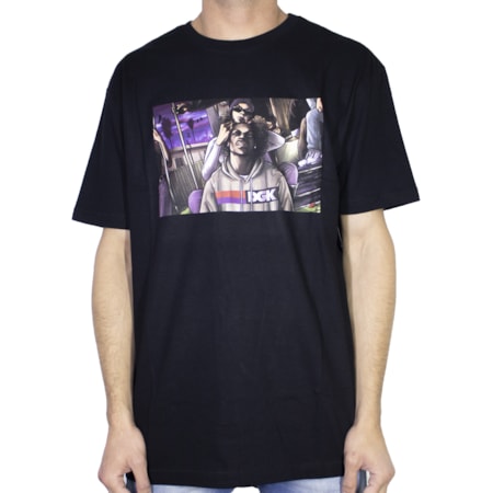 Camiseta Dgk Braided Preta Ptm1081