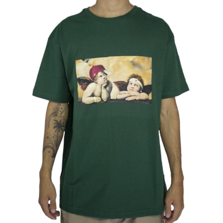 Camiseta Dgk Cherubs Ptm1692 Forest Green