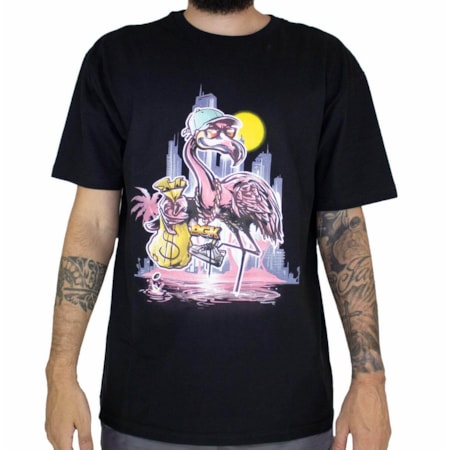 Camiseta Dgk Flight Risk Black PTM-2096