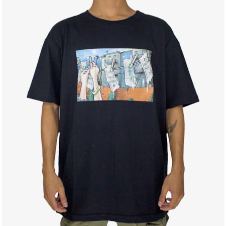 Camiseta Dgk Laundry Black PTM-2109