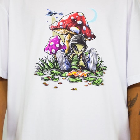 Camiseta Dgk Loungin White PTM2193