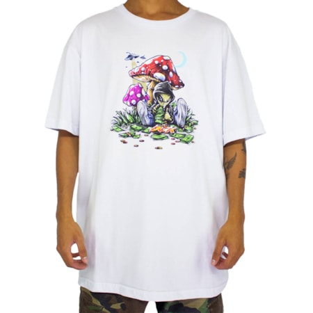 Camiseta Dgk Loungin White PTM2193