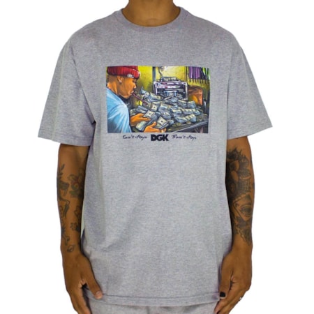 Camiseta Dgk Math Grey PTM2212