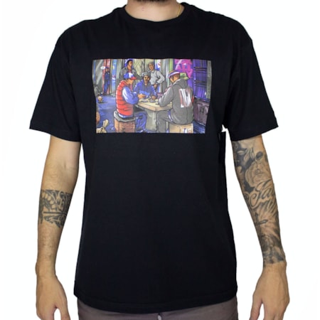 Camiseta Dgk Our Block Black PTM1960