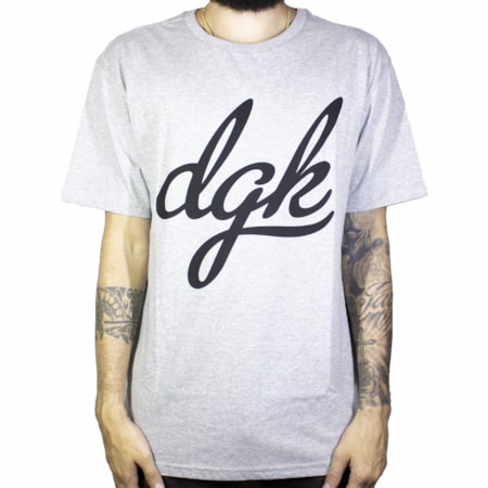 Camiseta Dgk Script Cinza