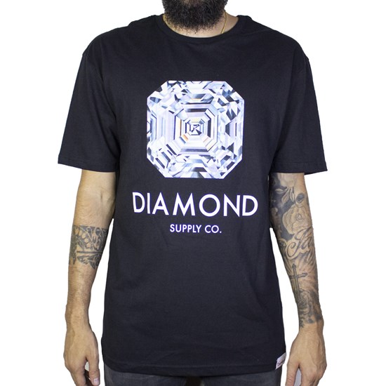 Camiseta Diamond Asscher Cut B19dmpa008 Preta