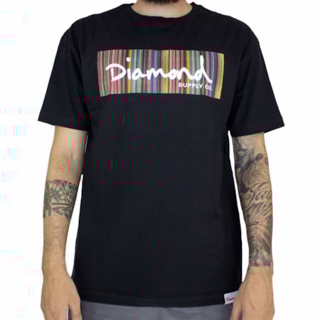Camiseta Diamond Color Ply Box Black A20DMPA014