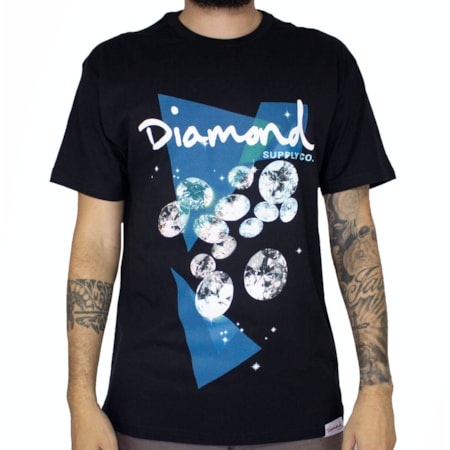 Camiseta Diamond Galatic Black B20DMPA005