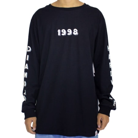 Camiseta Diamond Hardware 98 Long Sleeve Black D20DMPC27