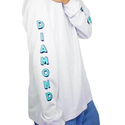 Camiseta Diamond Hardware 98 Long Sleeve White D20DMPC27