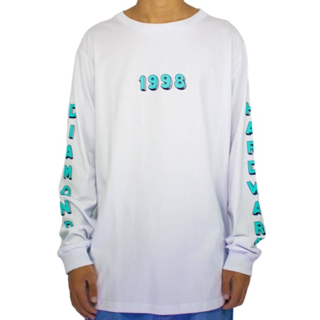 Camiseta Diamond Hardware 98 Long Sleeve White D20DMPC27