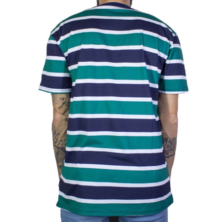 Camiseta Diamond Mini Og Script Striped Navy B19dmtf004