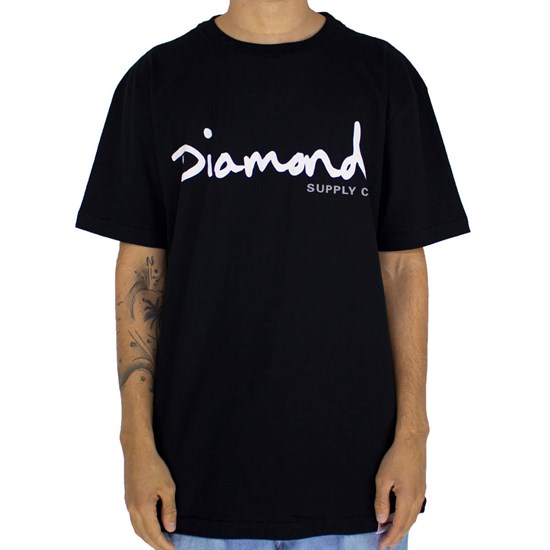 Camiseta Diamond Og Script Black Z15DPA01