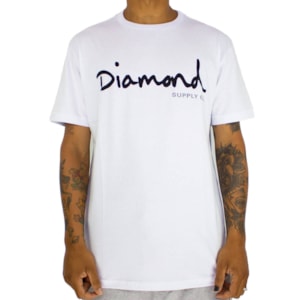 Camiseta Diamond Og Script White Z15DPA01