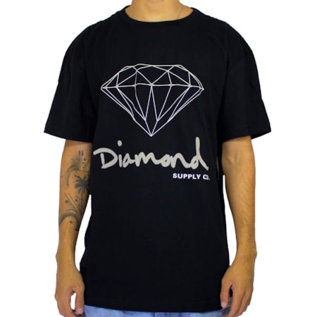 Camiseta Diamond Og Sign Black Z16DPA03