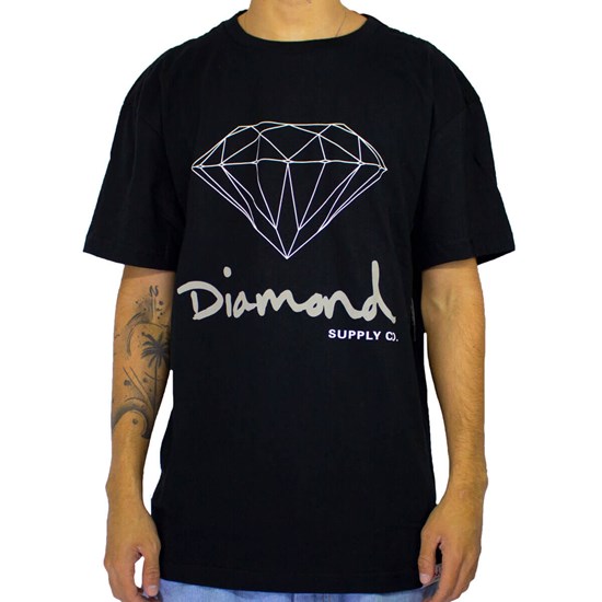 Camiseta Diamond Og Sign Black Z16DPA03