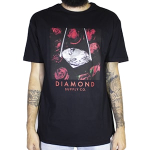 Camiseta Diamond Rose Black